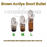Brown Acrilye Snort Bullet